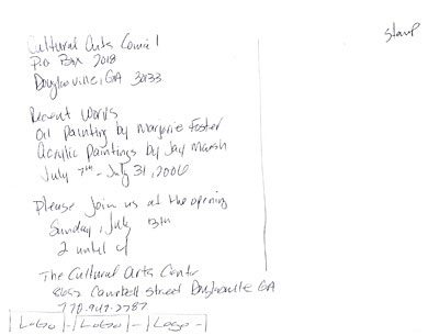 an example of a hand drawn postcard mockup