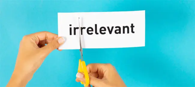 Irrelevant Being Slashed  | Modern Postcard