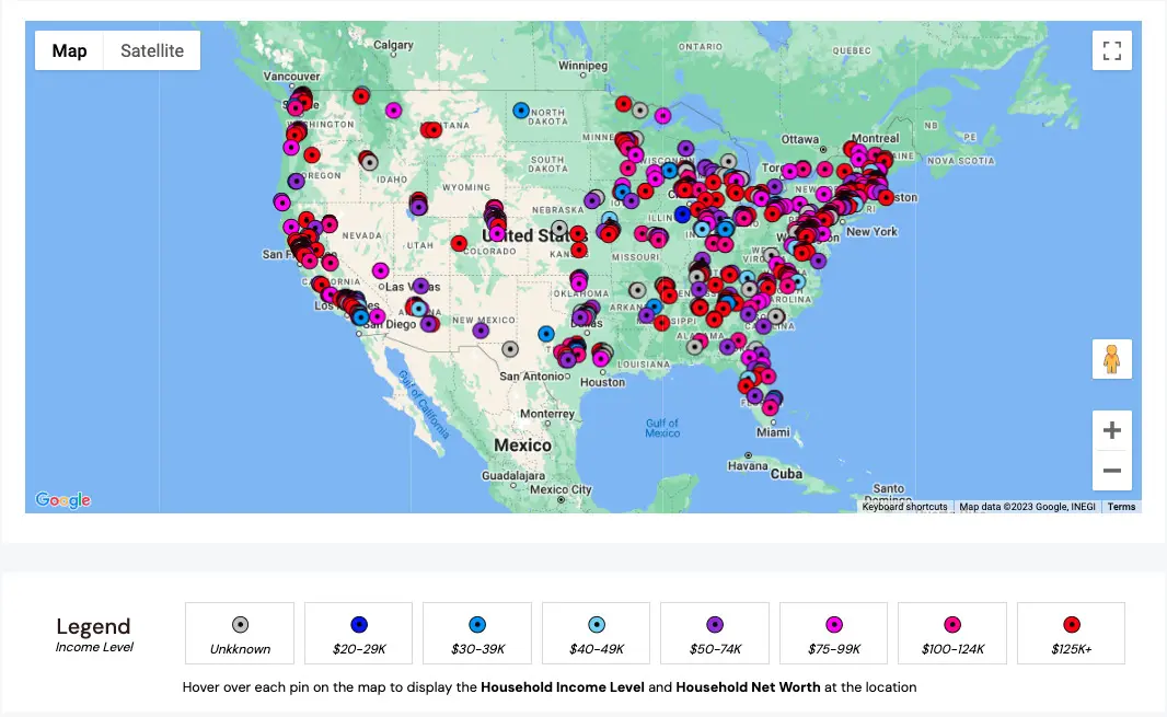 Geographic Mapping of your Customers down to the street level