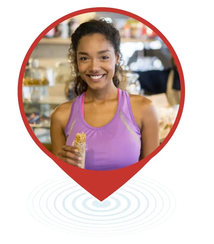 Direct mail for health supplements - a healthy woman in a purple top