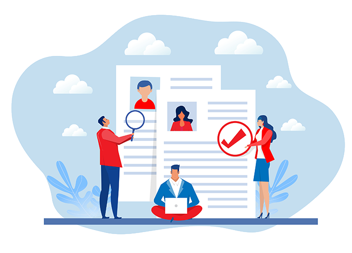 Ideal customer profile searching vector