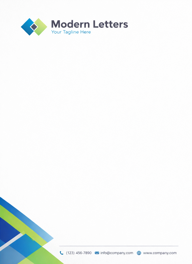 Sample letterhead example - Modern Letterhead