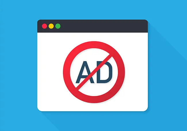 Blocked Ads Icon | Modern Postcard