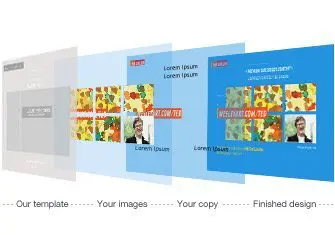 Modern Postcard's Creative Design Templates.