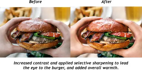 Increased Contract and Applied Selective Sharpening